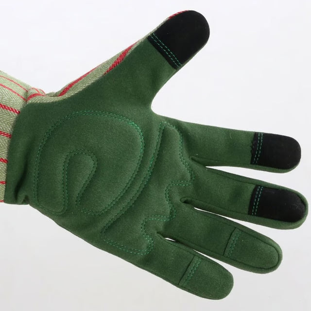 Thorn-Resistant Leather Gardening Gloves – Long Gauntlet Gloves for Rose Pruning