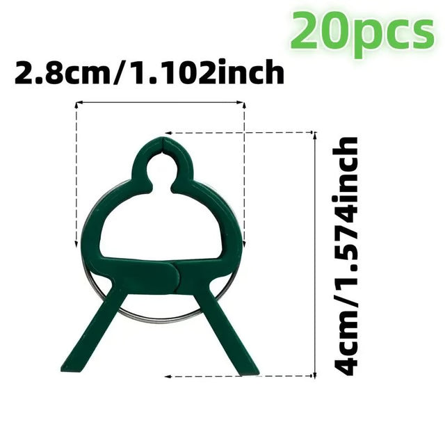 20pcs Adjustable Plant Clips – Reusable Garden Supports for Vines, Tomatoes, and Flowers