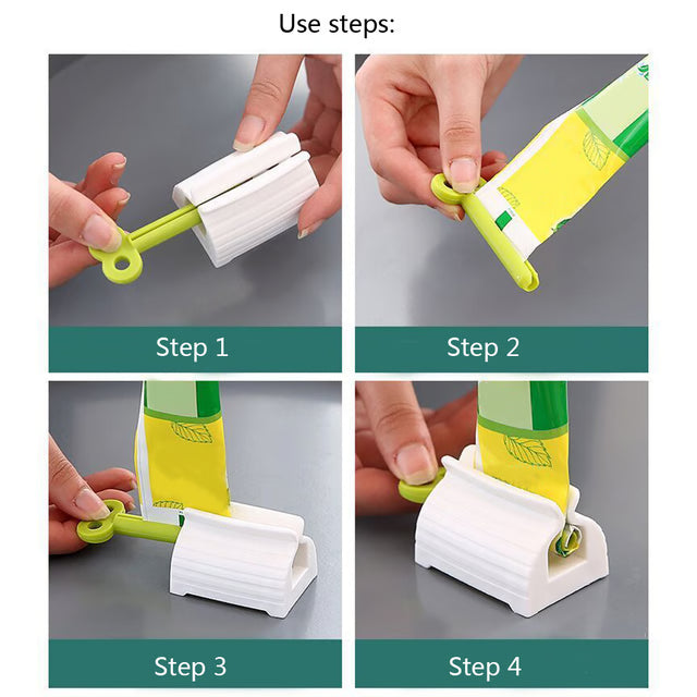 Toothpaste Tube Squeezer Roller – Easy-Use Tube Press for Bathroom Organization