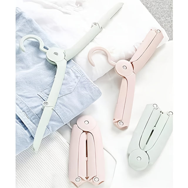 Portable Foldable Travel Hangers – Non-Slip, Windproof Clothes Hanger Set