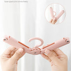 Portable Foldable Travel Hangers – Non-Slip, Windproof Clothes Hanger Set