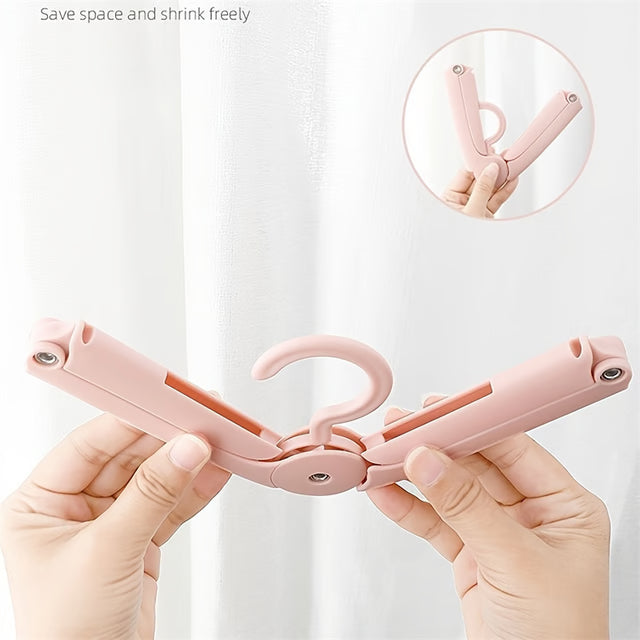 Portable Foldable Travel Hangers – Non-Slip, Windproof Clothes Hanger Set