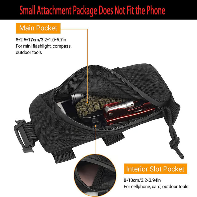 Compact Utility Pouch with Adjustable Shoulder Strap – Everyday Carry Organizer Bag