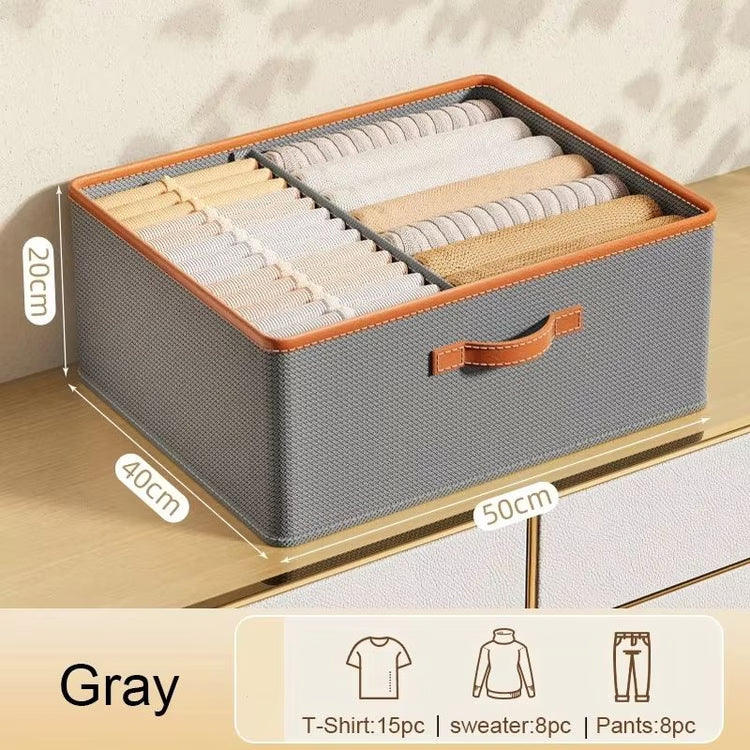 Foldable Clothes Storage Organizer Box for Closet and Drawer Organization