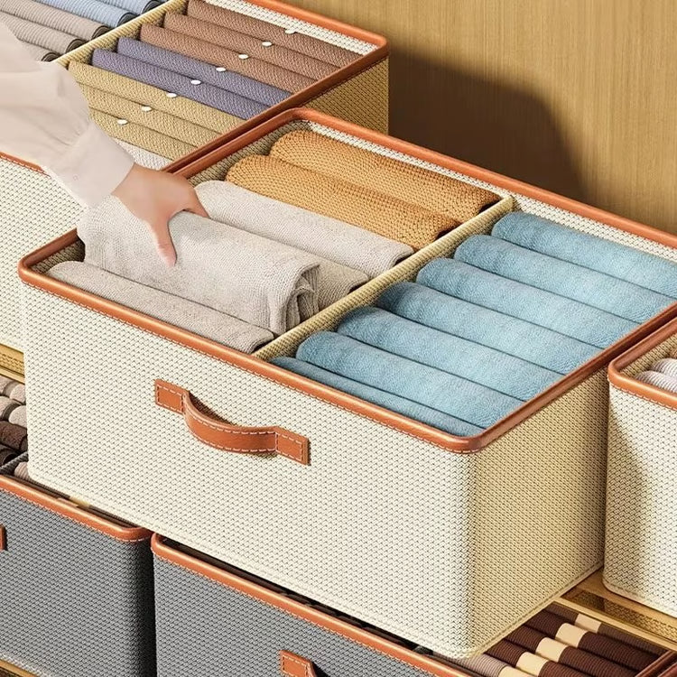 Foldable Clothes Storage Organizer Box for Closet and Drawer Organization