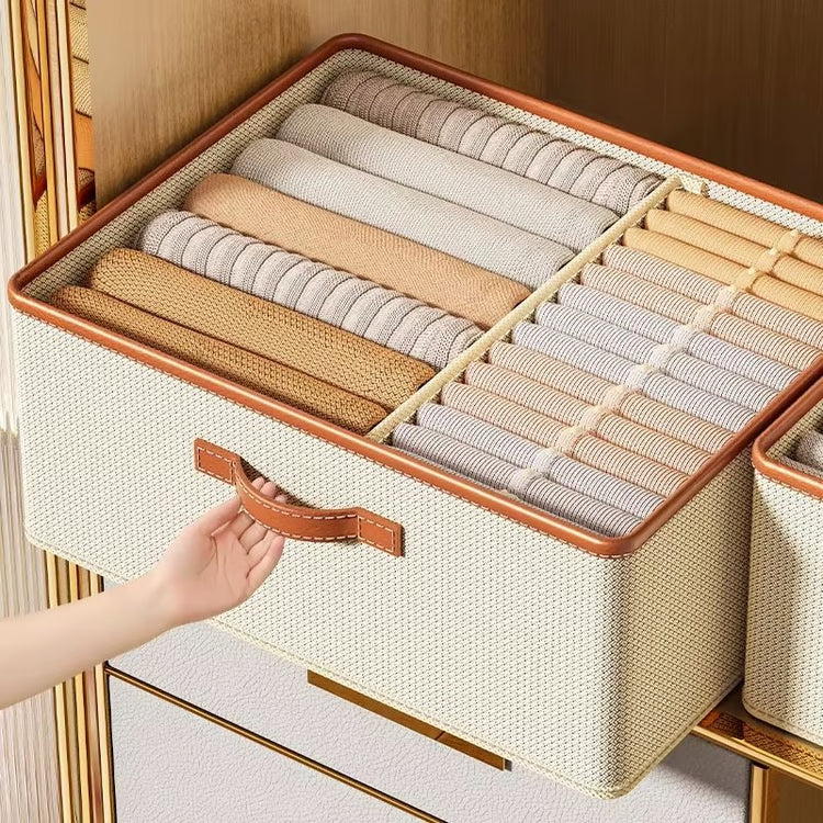 Foldable Clothes Storage Organizer Box for Closet and Drawer Organization
