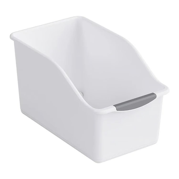 Curved Plastic Storage Bins Set for Multipurpose Home Organization