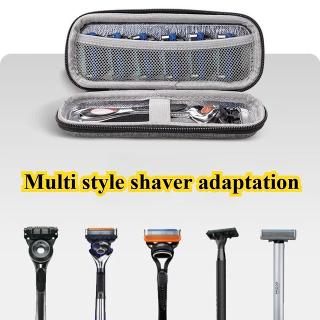 Portable Razor Storage Case for Travel and Bathroom Organization