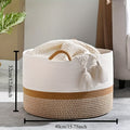 Cotton Rope Storage Basket for Blankets, Laundry, Toys and Home Organization