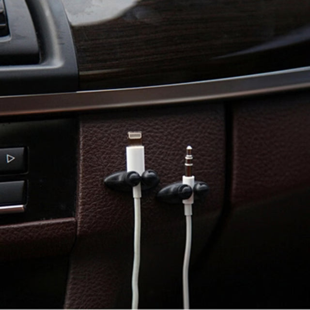 8pcs Car USB Cable Clips – Adhesive Cable Organizer for Car Interior
