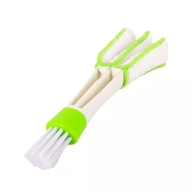 Double-Sided Car Cleaning Brush – Soft Bristle Interior Detailing Tool