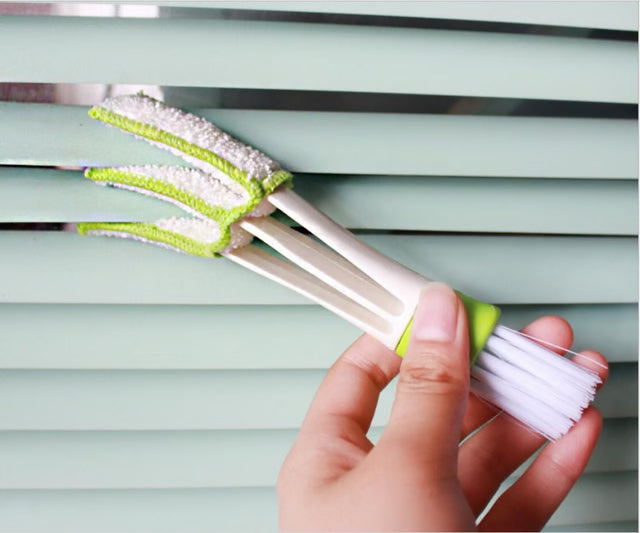 Double-Sided Car Cleaning Brush – Soft Bristle Interior Detailing Tool