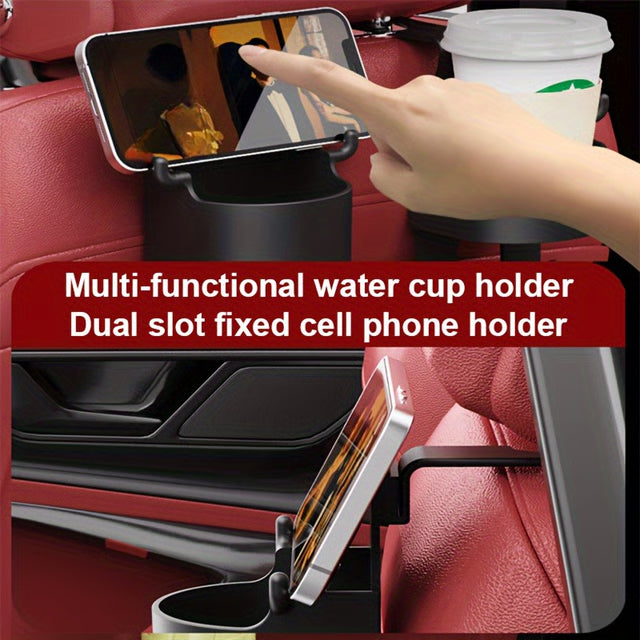 Multifunctional Rear Car Seat Cup Holder – Space-Saving Backseat Organizer