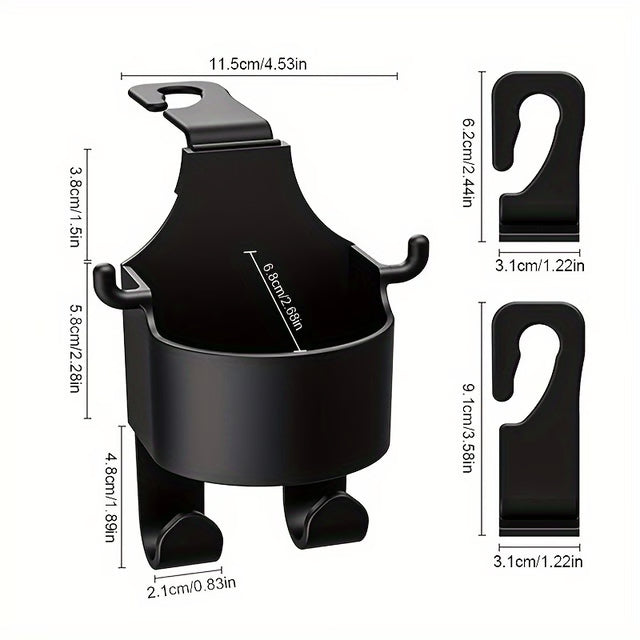 Multifunctional Rear Car Seat Cup Holder – Space-Saving Backseat Organizer