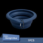 Collapsible Silicone Pet Bowl with Feeding Mat – Portable Dog and Cat Feeding Set